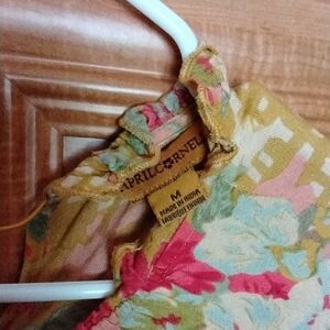 April Cornell Multicolor Floral Empire Waist Dress